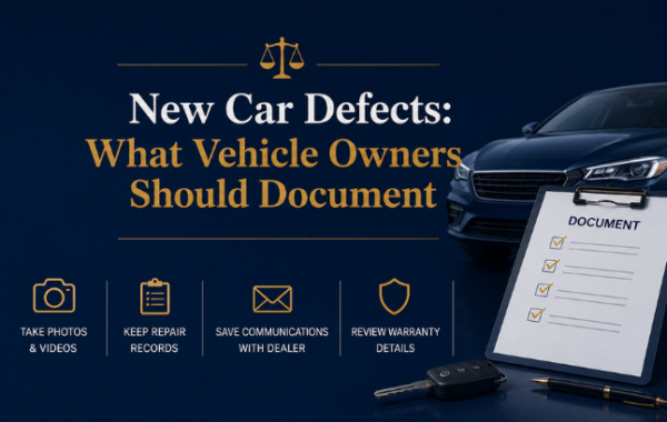New Car Defects: What Vehicle Owners Should Document
