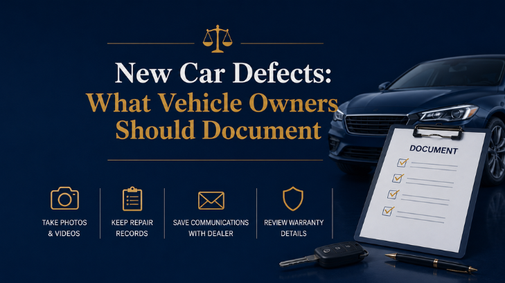 New Car Defects: What Vehicle Owners Should Document