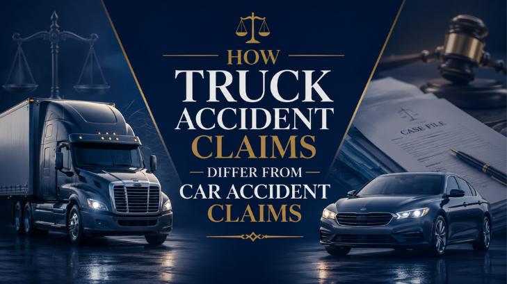 How Truck Accident Claims Differ From Car Accident Claims