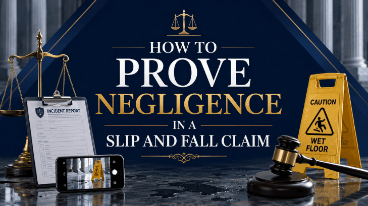 How to Prove Negligence in a Slip and Fall Claim