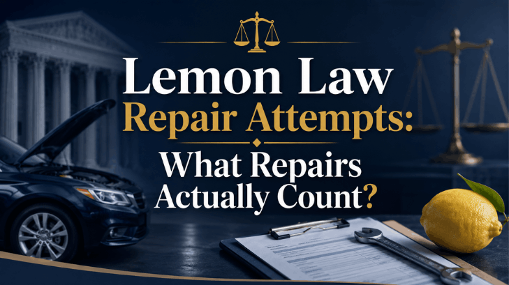 Lemon Law Repair Attempts: What Repairs Actually Count?