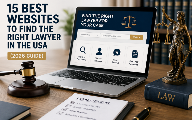 15 Best Websites to Find the Right Lawyer in the USA (2026 Guide)